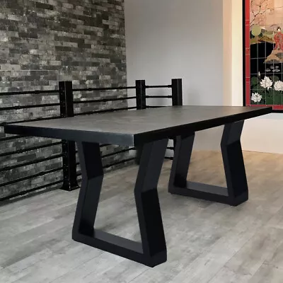 £52.95 • Buy Pair Industrial Steel Table Legs For Dining Table/Desk/Hall/Garden Coffee Table