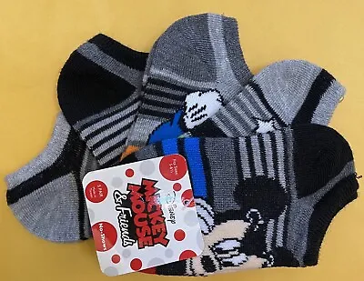 Mickey & Friends Baby Toddler Socks Fits Size 5-6 1/2 Includes 5 Pair New • $10.99