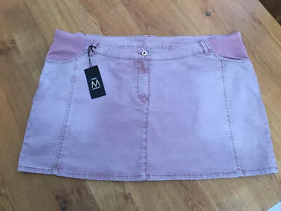 NEXT Pink Corduroy Maternity Short Skirt - BNWT But Small Mark - 20 • £6.99