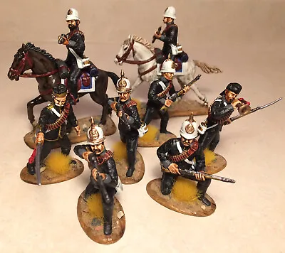 ZULU WAR - NATAL MOUNTED POLICE : 8 PAINTED FIGURES (54mm - 60mm) X FORCE • $173.62