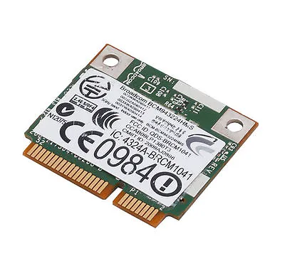 Broadcom BCM43224 BCM943224HMS ABGN 300Mbps Wireless Wifi Half MINI PCI-E Card • $5.90