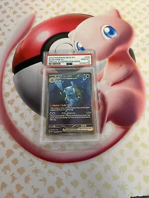 2023 Pokemon Mew En Special Illustration Rare #200 Blastoise Ex PSA 10 GEM MINT • $135