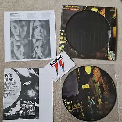 David Bowie The Rise And Fall Of Ziggy Stardust & The Spiders From Mars PIC DISC • £35