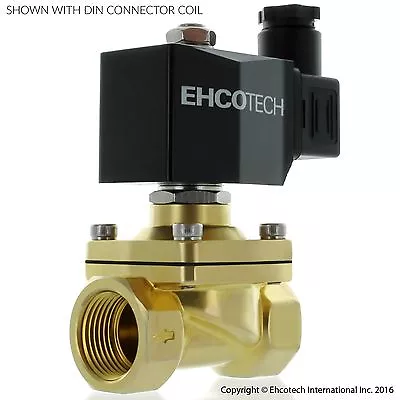 3/4  NPT Brass Solenoid Valve 12V 12VDC Water Air Gas Normally Open N/O  • $49.95