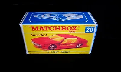 Matchbox Superfast No.20 Lamborghini Marzal (1969) Reproduction Box (Box Only) • £2.89