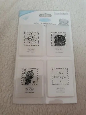 Me To You Winter Wonderland Postage Stamp Embossing Folders; 4 Pk 50 X 70mm • £3.99