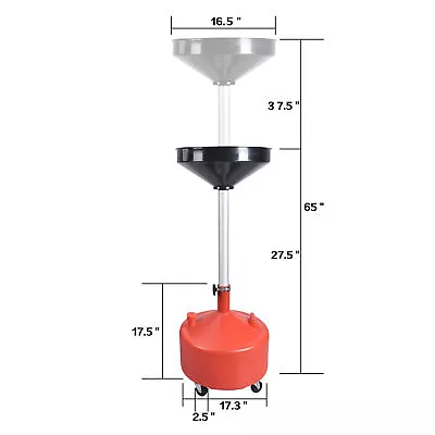 $94.99 • Buy Adjustable  Air Operated Heavy Duty Portable Waste Oil Drain Tank - 8 Gallon