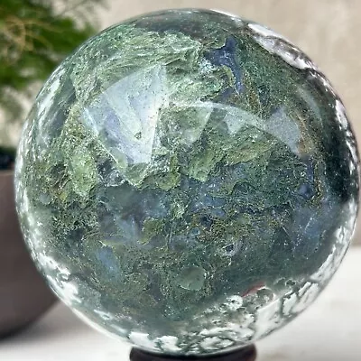 823g Natural Moss Agate Ball Quartz Crystal Sphere Reiki Meditation Decoration • $0.63