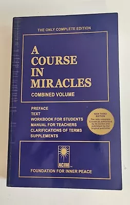 A Course In Miracles: Combined Volume Book Free Postage  • £19.50