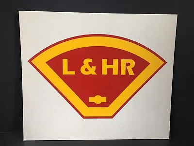 RAILROAD SIGN- L & HR - Train Collectible 12” X 10” Cardboard • $10