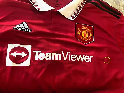 Man Utd Home Jersey Shirt Adidas XXL NWT  22/23 Cristiano Ronaldo #7 H13881 FLAW • $59.50