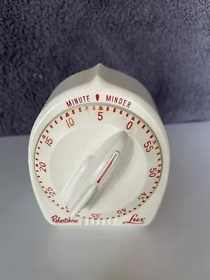 Vintage Robert Shaw Lux 60 Minute Minder Kitchen Timer Atomic Rocket Knob 1950’s • $22