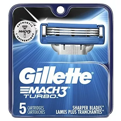 Gillette Mach3 Turbo 5 Cartridge Razor Refills • $14.99