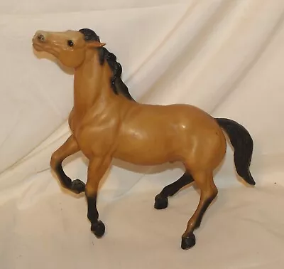 VTG Breyer Model Horse Diablo Semi Rearing Mustang #87 Buckskin 70s • $39.95