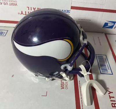 Randy Moss Signed Minnesota Vikings Mini Helmet 1998 Autograph -NO CERTIFICATION • $149.99