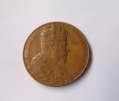 King Edward VII Alexandra  Queen Consort 1902 Coronation Medal • £49.99
