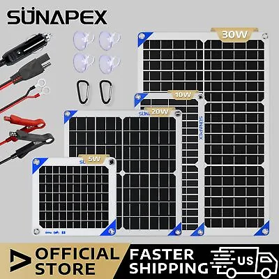 SUNAPEX 10 Watt Solar Car Battery Charger 12V Solar Trickle Charger & Maintainer • $80.99