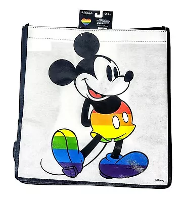 Disney Mickey Mouse Tote Bag Rainbow Pride Birthday Gift Travel Beach Home Decor • $4