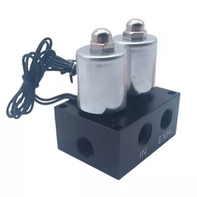 New Solenoid Valve Air Ride Suspension Manifold Pneumatic Shock Absorber Double • $45.99