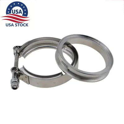 4  Downpipe Flange&Clamp For Marmon Borg Warner Turbo S369 SX SX-E S200 S300 • $25.33