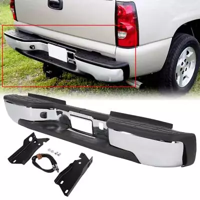 Chrome Rear Step Bumper Chevy Silverado 2500 HD 3500 For 1999-2007 Complete • $140.52