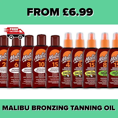 Malibu Bronzing Tanning Oil With Argan Malibu Bronzing Tanning Oil Coconut • £7.99