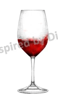 £15.99 • Buy Handmade Transparent STICKER Wall, Furniture , Decal, Wine Glass Funky 347