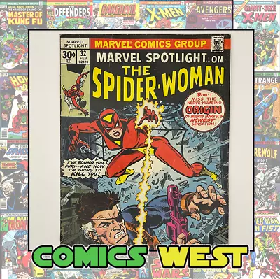 MARVEL SPOTLIGHT #32 5.0 First App. SPIDER-WOMAN! 1977 • $58