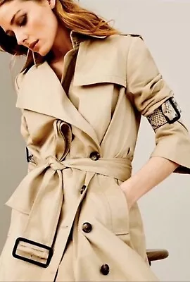 NWOT Banana Republic By Olivia Palermo Trench Coat Bell Sleeves S Orig $228 • £95.46