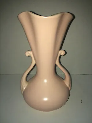 Vintage Pink RED WING # 505 Double Handled 7 1/2  Vase Made In USA • $28.70