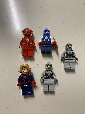 5* LEGO DC Sh473/250/555 And 2* 568- Flash Captain Marvel Cap And Others • $50