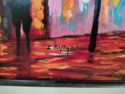 $1000 • Buy Slava Ilyayev  Caught In The Rain  15  X 15   Serigraph With Embellishment