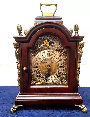 Dutch Wuba Warmink Vintage Antique Mantel Shelf 8 Day Clock Moon Phase • $5.50