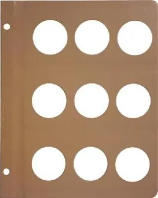 Dansco Blank Album Page 40mm For Large Ancient Coins Libertad Casino Chip Medals • $15.44