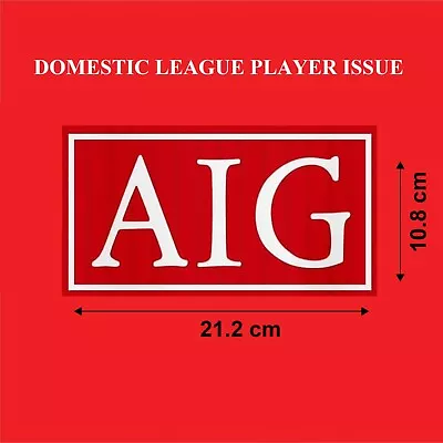 Manchester United AIG Jersey Sponsor Logo Player Issue Domestic Official Shirt • $1