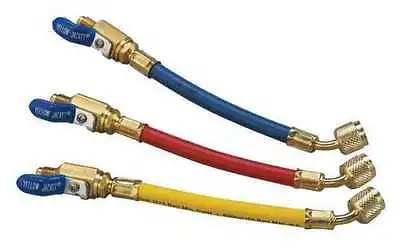 Yellow Jacket 25980 9  FLEXFLOW™ Adapter Hoses (3-Pak) With Compact Ball Valves • $109.99