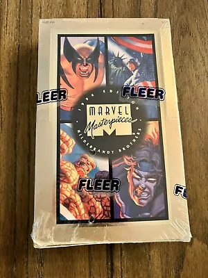 1994 Fleer Marvel Masterpieces Hobby Box 36 Packs New Sealed U.s. • $310