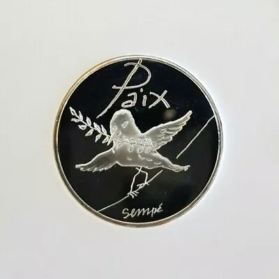 France 50 Euro Silver Coin 2014 PEACE - PAIX By SEMPE' Spring / Summer Dove New • $79.99