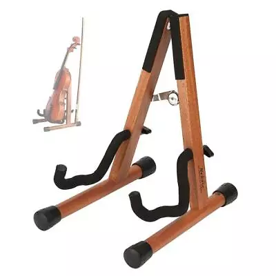 Ukulele Stand Wood Violin Stand With Bow Holder Wooden Stand For Mini Small... • $36.09