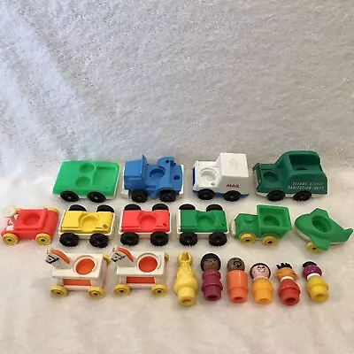 Fisher Price Sesame Street Little People Characters Vehicles Lot Vintage • $14.63