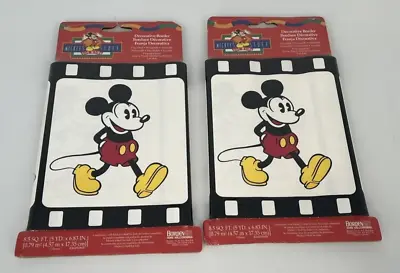 NEW Vintage Mickey Mouse Film Strip Wallpaper Border Lot Of 2 Prepasted • $18.99