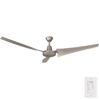 Industrial Ceiling Fan Commercial Outdoor Indoor 60  With Remote Control Steel • $126.44