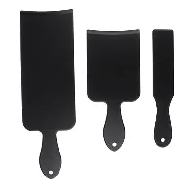 3 Lot Reusable Plastic Hair Coloring Balayage Tinting Board Spatula Black • £9.60