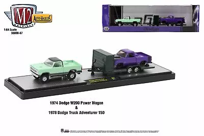 M2 Machines Auto Hauler 67 1974 Dodge W200 Power Wagon 78 Dodge Truck Adventurer • $34.99