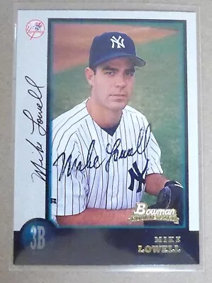 MIKE LOWELL  Auto Signed Autograph 1998 Bowman Baseball  New York Yankees • $4.99