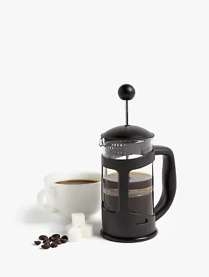£6.99 • Buy John Lewis Coffee Maker Cafetiere Plunger French Press 3 Cup Black Tea Americano