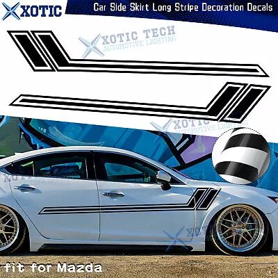 67  Side Skirt Door Black Decal Graphics Vinyl Sticker For Mazda 3 6 MX-5 Miata • $26.68