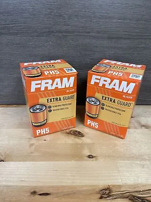 2 Pack Engine Oil Filter Extra Guard Fram PH5 New • $18.95