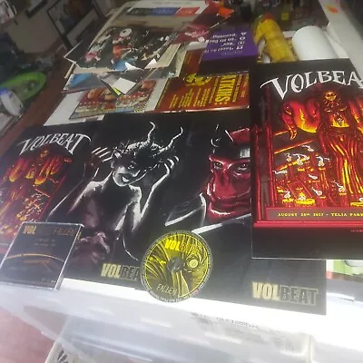 VOLBEAT Rare 4 POSTER CD Lot L@@K A Lot More Copenhagen Denmark Vol Beat Fallen • $88.88