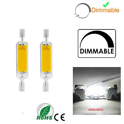 Dimmable R7S LED Light Bulbs Glass Tube+Ceramic Base 78mm 110V J-Type Floodlight • $16